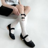 Chinese Style Women Stockings Lingerie Sexy Lace Mesh Fishnet Stockings Knee Socks JK Lolita Sweet Girls Long Socks Stocking Sox balta