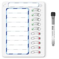 Magnetic to Do List Chore Chart Chore Charts Reusable Memos Board for Organized Daily Schedules Decorative Planners white