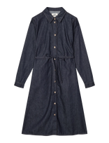 Mads Nørgaard - Cosy Denim Svanil Dress - Iki kelių ir midi suknelės - Tamsiai mėlyna