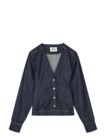 Mads Nørgaard - Cosy Denim Maya Shirt - Džinsiniai marškiniai - Tamsiai mėlyna