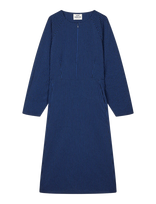 Mads Nørgaard - Soft Crease Edel Dress - Iki kelių ir midi suknelės - Tamsiai mėlyna