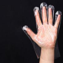 100 vnt. maistinių plastikinių pirštinių, skaidrios, vienkartinės pirštinės, virtuvės reikmenys