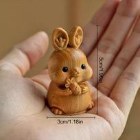 Mediniai Kinų Zodiako DIY Rankų darbo Drožinėti Ornamentai Gyvūnai Karoliams Raktų pakabukams Pakabukams Papuošalų Aksesuarai brown