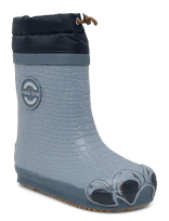 Mikk-line - Wellies Winter Dino - Barefoot - Žieminiai batai su raišteliais - Mėlyna