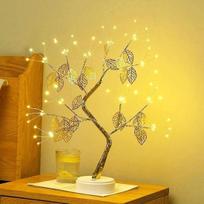 „Bonsai Led“ stalinė medžio lempa, stalo dekoravimo perlamutriniai LED šviestuvai namams, miegamajam, patalpoms, vestuvių vakarėliui, dekoravimui su jutikliniu jungikliu maitinama baterija