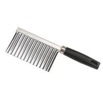 New Potato French Fry Cutter Stainless Steel Serrated Blade Slicing Vegetable Fruits Slicer Wave Knife Chopper