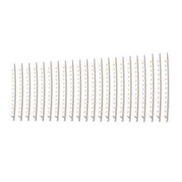 Sidabrinė elektrinės gitaros freto viela gitaros grifui 24 fretai 2,5 mm tonas gitaros grifo pakeitimui, 22 vnt. pakuotė white