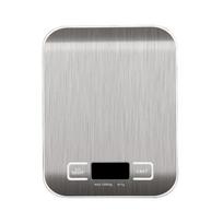 5kg/10kg Rechargeable Stainless Steel Electronic Scales Kitchen Scales Home Jewelry Food Snacks Weighing Baking Tools gray