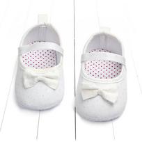 2024 Newborn Baby Girls Kid Prewalker Lovely Bow Infant Toddler Princess First Walkers Soft Soled Sandals 11cm rožinė