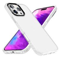 „Amazon“ taikomas „Apple 16 Pro“ mobiliojo telefono dėklas Dvisluoksnis oro pagalvės matinis 15 mobiliojo telefono dėklas „Iphone13 Pro“ iPhone 16 balta