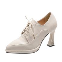 Nauji Aukštakulniai Moteriški Bateliai Moterims Platforminiai Kulniukai Dizainerio Batai Su Raišteliais Seksualūs Moteriški Mary Jane Batai Zapatos De Mujer 35 white