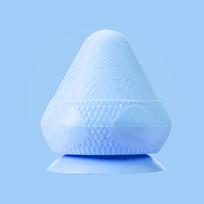 Adsorption Massage Ball Adsorption Ball Tile Glass Portable Fascia Ball Conical Design Can Be Adsorbed TPE Soft Rubber mėlyna