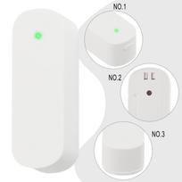 Tuya Vibration Sensor Smart Home Security Protection System Break Burglar Alarm white