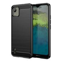 For Nokia C110 Case Nokia C110 Cover 6.3 inch Carbon Fiber Shockproof Silicone Bumper For Nokia C110 C100 C200 C300 C32 C31 For Nokia C110 juoda