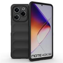 Infinix Note 40 40X 30 Pro 5G matinis šalnas atsparus pirštų atspaudams super atsparus smūgiams objektyvas visapusiškas silikoninis dėklas galinio dangtelio apsauga Note 30 4G juoda