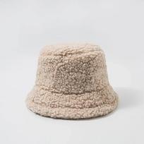 Smooth Board Plush Lamb Hair Hat Solid Color Women Fashion Lambswool Newsboy Cap Ladies Casual Keep Warm Fisherman Hat gray