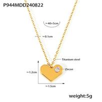 Light Luxury Atmospheric Geometric Square Hollow Ring Octagram Clavicle Chain Titanium Steel Plated 18K Gold Women'S Necklace white