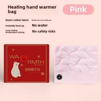 Down Hand Warmer Bag Digital Display Rechargeable Explosion-proof No Hot Water Bag Graphene Knee Pads Warm Hand Warmer Upgrade rožinė