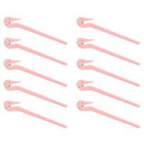 10Pcs Hair Pulling Hook Ponytail Rubber Band Removal Tool Hair Elastic rožinė