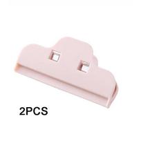 Food Preservation Home Supply Sealer Clamp Plastic Tool Snack Clip Storage Food Portable 2Pcs/lot Moisture-proof Food Bag Sealing  Unique rožinė