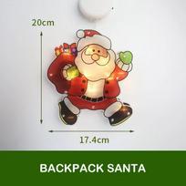 Naujausios LED kalėdinės siurbtuko šviesos kalėdinės dekoracijos namams Kalėdų senelio / sniego senelio langų lemputės Navidad Natale Naujųjų metų dovanos