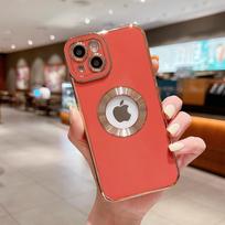 Luxury Soft Electroplated Phone Case For iPhone 11 12 13 14 15 Pro Max XS X XR 7 8 Plus Mini Hollow Out Silicone Cases Cover For iPhone 15Plus dangaus mėlyna spalva