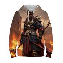 Black Myth wu kong 3D Printed Hooded Men's And Women's Casual Fashion Pullover Cartoon Long Sleeved Loose Hooded Sweatshirt S