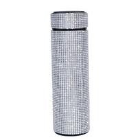 500 ml kavos termoso puodelis Creative Girls Smart Diamond termoso butelis nerūdijančio plieno vandens butelis nešiojamas vakuuminės kolbos sidabras