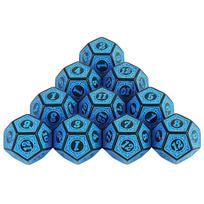 12 Sided Polyhedral Dice 10pcs D12 Dice Set for Dice Game DND TRPG Funny Party Board Game geltona