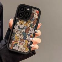 Telefono dėklas, skirtas iPhone 16 13 11 Pro Max iPhone 11 13 16 Samsung S24 Ultra Samsung A54 Redmi note 12 11 Infinix Case iPhone 7&8 juoda
