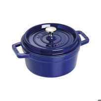 Cocotte - STAUB - Cocotte Fonte Emaillée Ronde - 22cm - 2,6L - Bleu Intense juoda