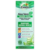 Zandu Aloe Vera Juice with 5 added Herbs, 1 L, Pure and Natural, Ayurvedic Immunity Booster, Good for Digestive Health, Skin Health