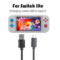 1M USB įkroviklio kabelio maitinimo šaltinio duomenų linijos linija, skirta „Nintendo Switch“ / „Switch Lite“ žaidimų konsolės C tipo greitam įkrovimui F