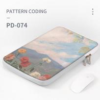 DIY Laptop Sleeve Case PU Laptop Bag 13 14 15.6 Inch For HP DELL Notebook bag Carrying Bag Macbook Air Pro 13.3 Shockproof Case 10inch blue