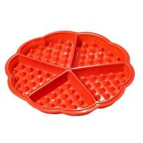 Silikoninė forma - GENERIC - Vafliai ir pyragaičiai - Raudona - 17,5 x 1,5 cm - Atspari nuo -40°C iki 220°C raudona