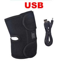 Outdoor Sport Kneepad Elektrinis šildomas kelio įtvaras Kelių atramos nuo artrito skausmą malšinančios infraraudonosios vibracijos sistemos kelio apsauga black