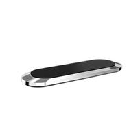 Upgraded F6 Car Magnet Holder: Strong Magnetic Grip, Easy Console Attachment, Creative Phone Stand with Printed Logo black