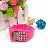 Good Gift electronic watch Watch for Kids Watches Children's Wrist Students New Digital Calculator Children's žalia