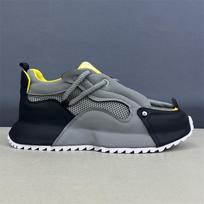 2024 New Breathable Interior Height Increasing Casual Skateboarding Shoes, Personalized and Comfortable Soft soled Sports Shoes 39 gray