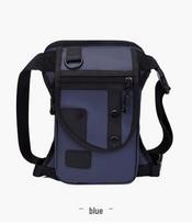 Unisex daugiafunkcinė taktinė juosmens ir kojos krepšys kelionėms, dviračių sportui ir žvejybai Blue leather film. 20L or less mėlyna