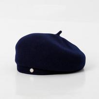 Autumn Wool Octagonal Shell Big Head Round Beret Women's Retro Literary Temperament Painter Hat Winter Warm Girl Casual Hat