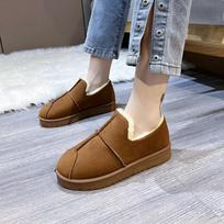 Fashion AJGS 2024 Snow Boots Women's Short-Tube Thickened Cotton Shoes Anti-Slip Winter New Shoes Student Women's Shoes Black Boots 36 ruda