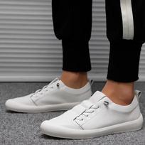 Fashion 100% Genuine Leather Shoes Men High Top Sneaker 2024 Fashion Men White Shoes Young Platform Man Footwear Tenis Masculino Zapatos 38