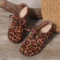 Fashion Women Flats Leopard Loafers Casual Waking Shoes Winter 2025 Trend New Brand Luxury Shoes Sport Sneakers Soft Sole Mujer Zapatos 35 leopardas
