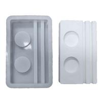 2-in-1 Holder Mold for Crafting Holder Tealight Holder Gypsum Ornament Art Craft Epoxy Resin Casting balta