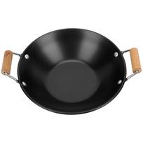 Hot Pot Cooking Pot Household Cooking Pot Kitchen Supply Thicken Pot with Wooden Handle 28x23cm juoda