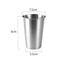 Aukštos Kokybės Taurė Alaus Trofėjus 240-500ml Geriamoji Puodelis Auksinis Aukštis 8cm -12cm Sidabrinis Nerūdijančio Plieno Arbatos Puodeliai Draugams gray