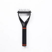 Long-haired cat and dog comb pet comb brush cat hair removal artifact dog hair removal cleaner. white