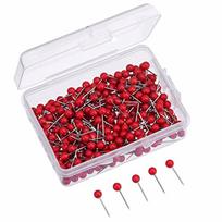 300Pcs/Set Map Tacks Push Pins Plastic Head With Steel Point 4x15MM Cork Board Safety Red Thumbtack Office School Supply balta