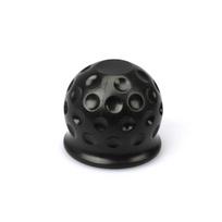 4 Color Universal rubber 55MM Tow Bar Ball Cover Cap Trailer Ball Cover Tow Bar Cap Hitch Trailer Towball Protect Car Accessorie juoda